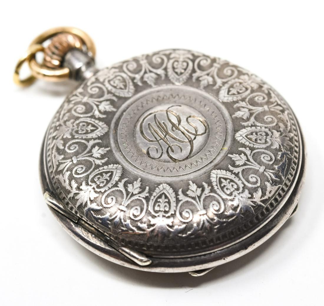 Antique EB Jacot Locle 900 Silver & Gold Watch (1 of 10)