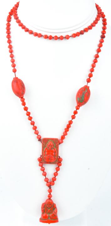 Antique Art Deco Max Niger Chinese Style Necklace (1 of 6)