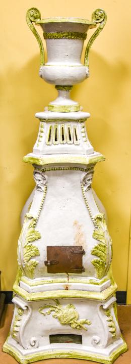 Italian Neo Classical Terracotta Stove Heater (1 of 5)