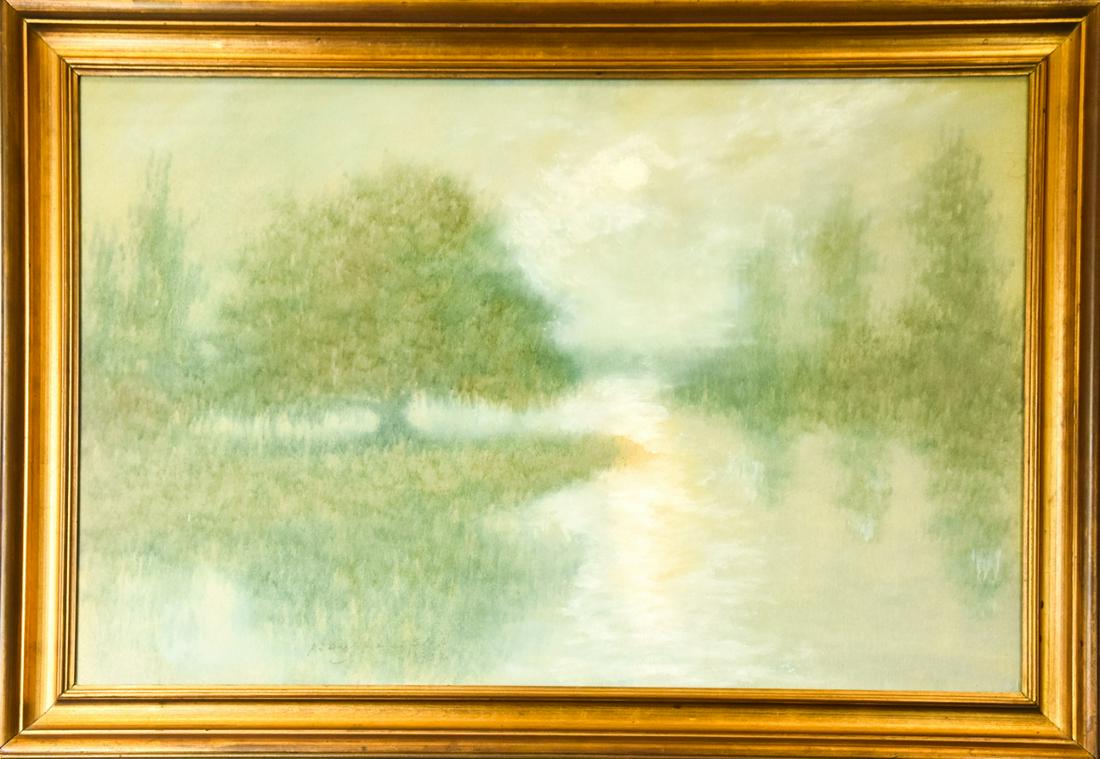 A J Drysdale C 1932 Framed Pastel Landscape (1 of 9)