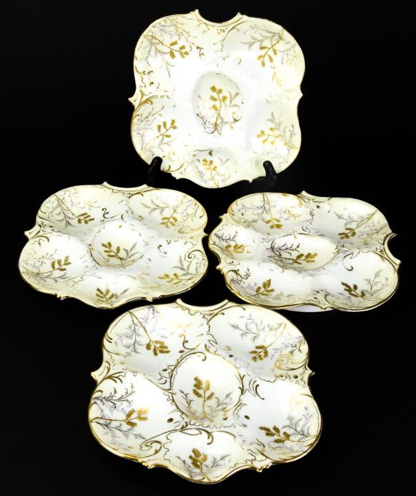 Altrohla Austria Five-well Porcelain Oyster Plates (1 of 7)