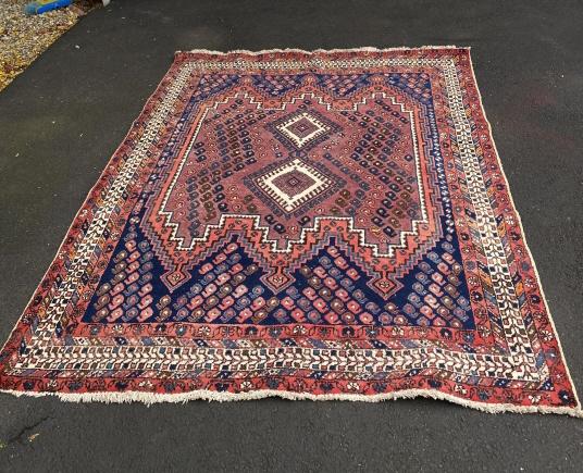Hand Knotted Persian Afshar Rug (1 of 7)