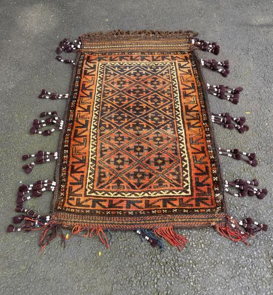 Hand Knotted Afghan Kilim Camel / Saddle Bag (1 of 5)