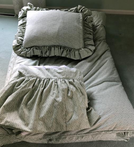 Pair Custom Chintz Twin Comforter, Pillow, Ruffles (1 of 3)