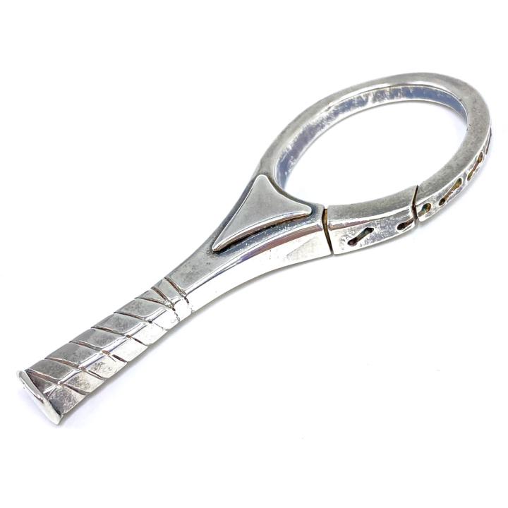 Tiffany Sterling Silver Tennis Racquet Key Ring (1 of 4)