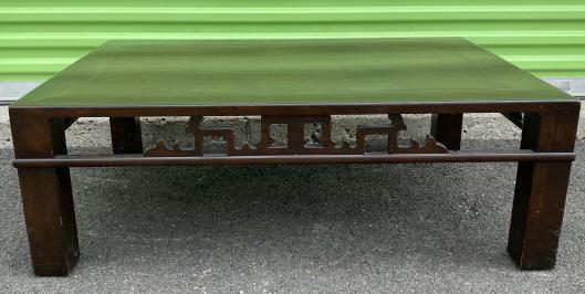 Baker Chinese Style Carved & Inlaid Coffee Table (1 of 6)