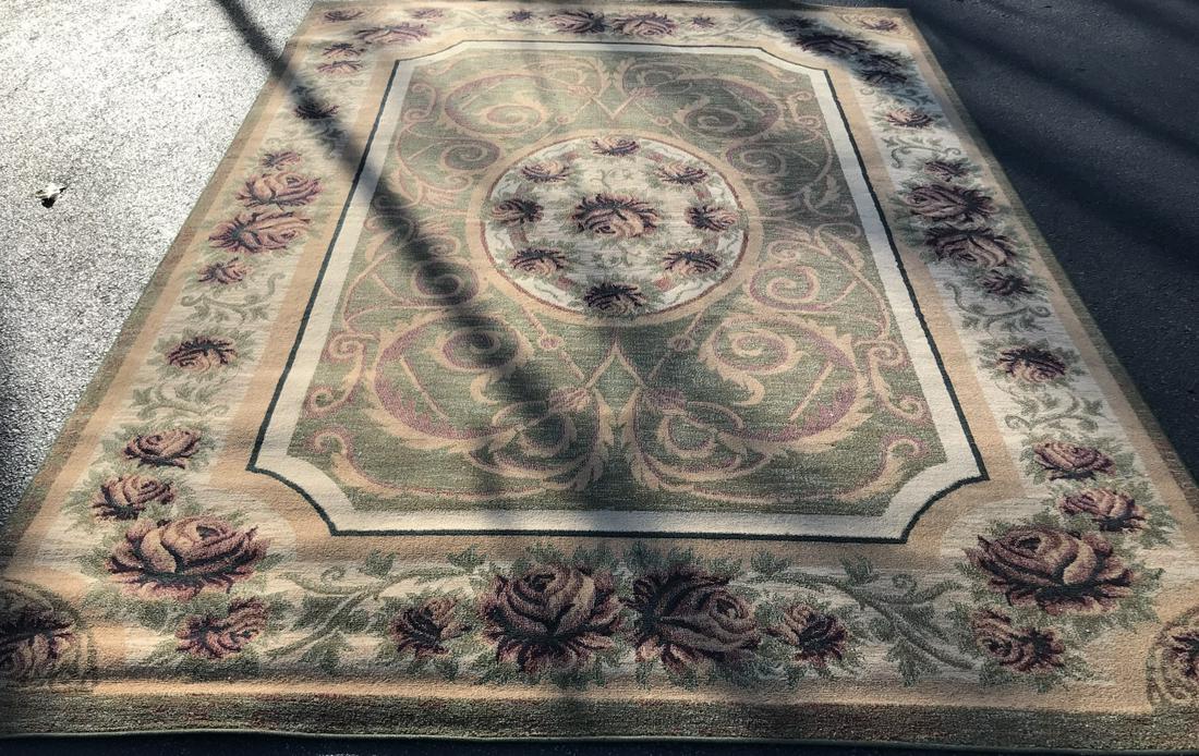 French Aubusson Pattern Floral Motif Carpet (1 of 5)
