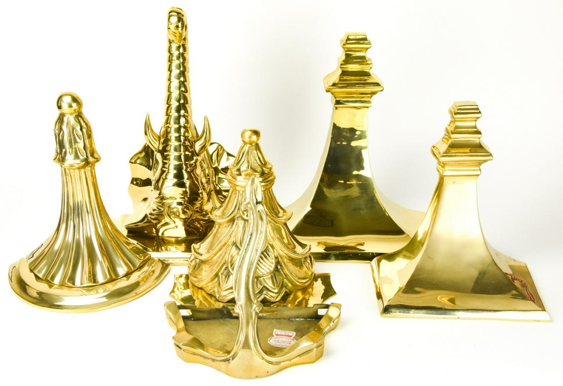 Collection Solid Brass Wall Shelves (1 of 6)