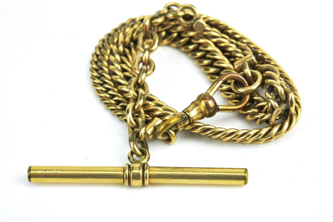 Antique 19th C Gold Filled Watch Chain (1 of 9)