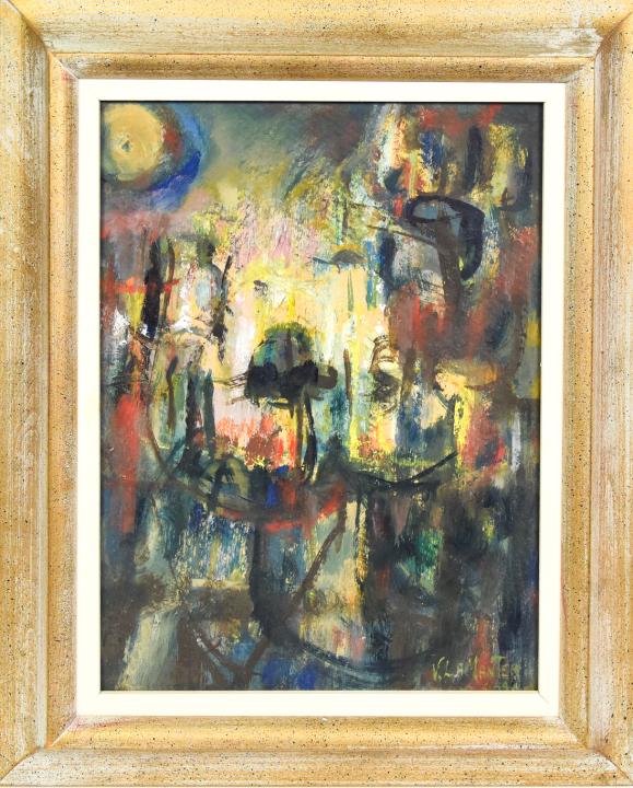 Signed & Framed Abstract Expressionism Painting (1 of 8)