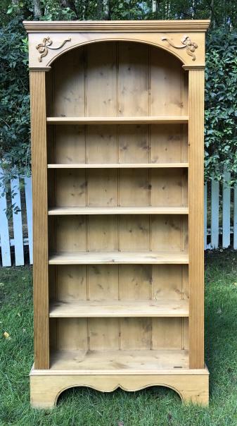 Neo Classical Style French Country Pine Book Case (1 of 4)