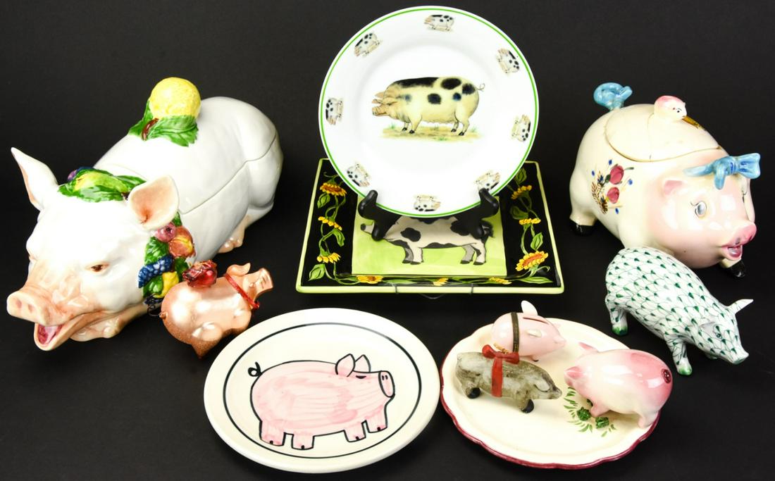 Collection  Porcelain Pig Decorative Items (1 of 8)