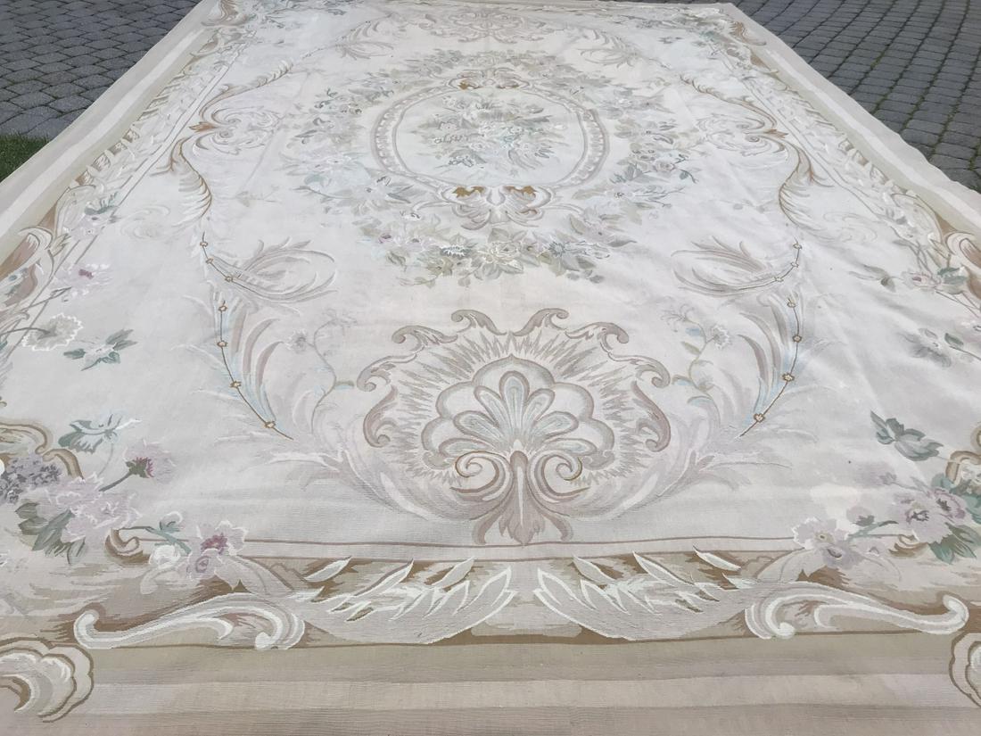 French Aubusson Tapestry Floral Pattern Carpet (1 of 7)