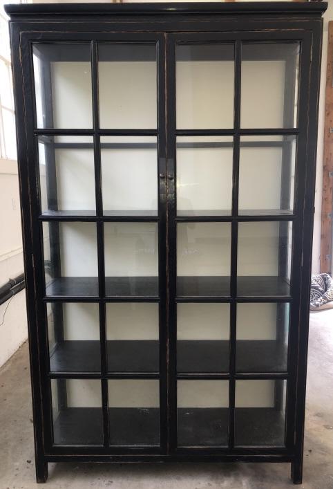 Lillian August Paned Grand Glass Front Vitrine (1 of 9)