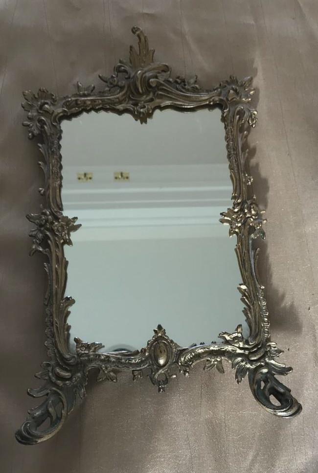 French Rococo Style Ormolu Vanity Mirror (1 of 1)