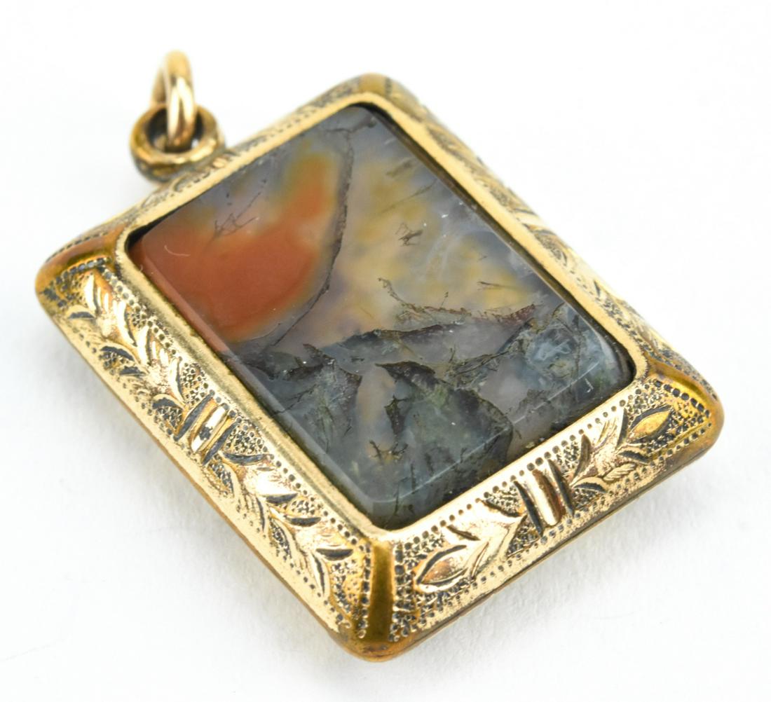 Antique 19th C Specimen Agate Pendant (1 of 4)