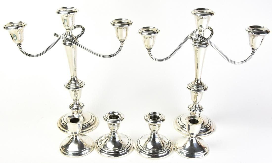 Collection Weighted Sterling Silver Candle Holders (1 of 10)