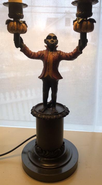 Monkey Jockey Form Double Arm Table Lamp (1 of 4)