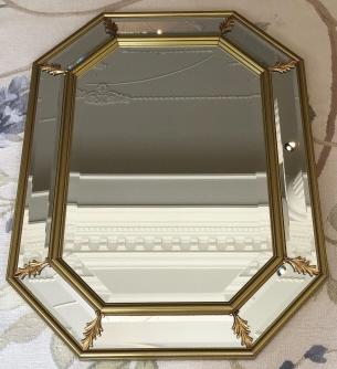 La Barge Octagonal Art Deco Style Beveled Mirror (1 of 5)