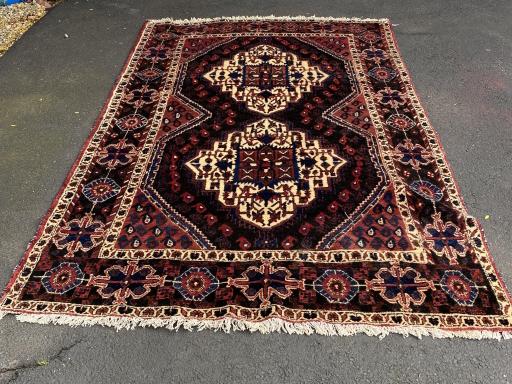 Hand Knotted Persian Afshar Rug (1 of 6)