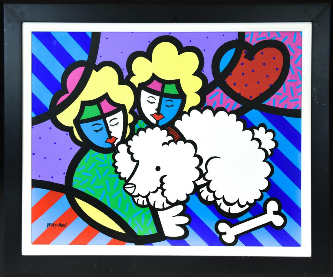 Valter Morais "Double the Love" Acrylic Painting (1 of 8)