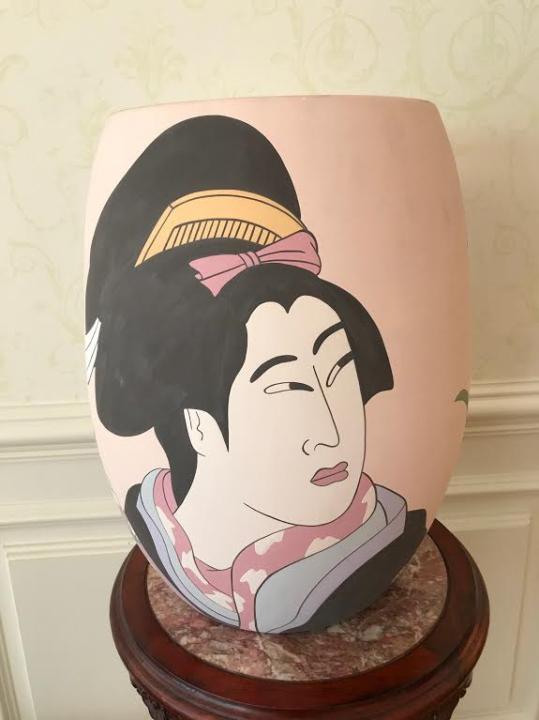 Sylvia Grycner Signed Art Pottery Geisha Vase (1 of 7)