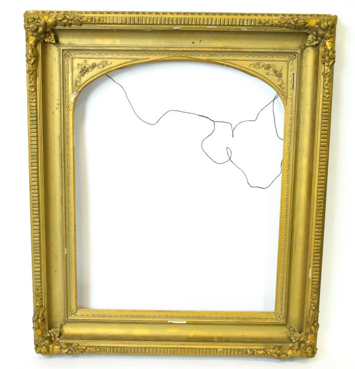 Antique 19th C Gilt Decorated Painting Frame (1 of 8)