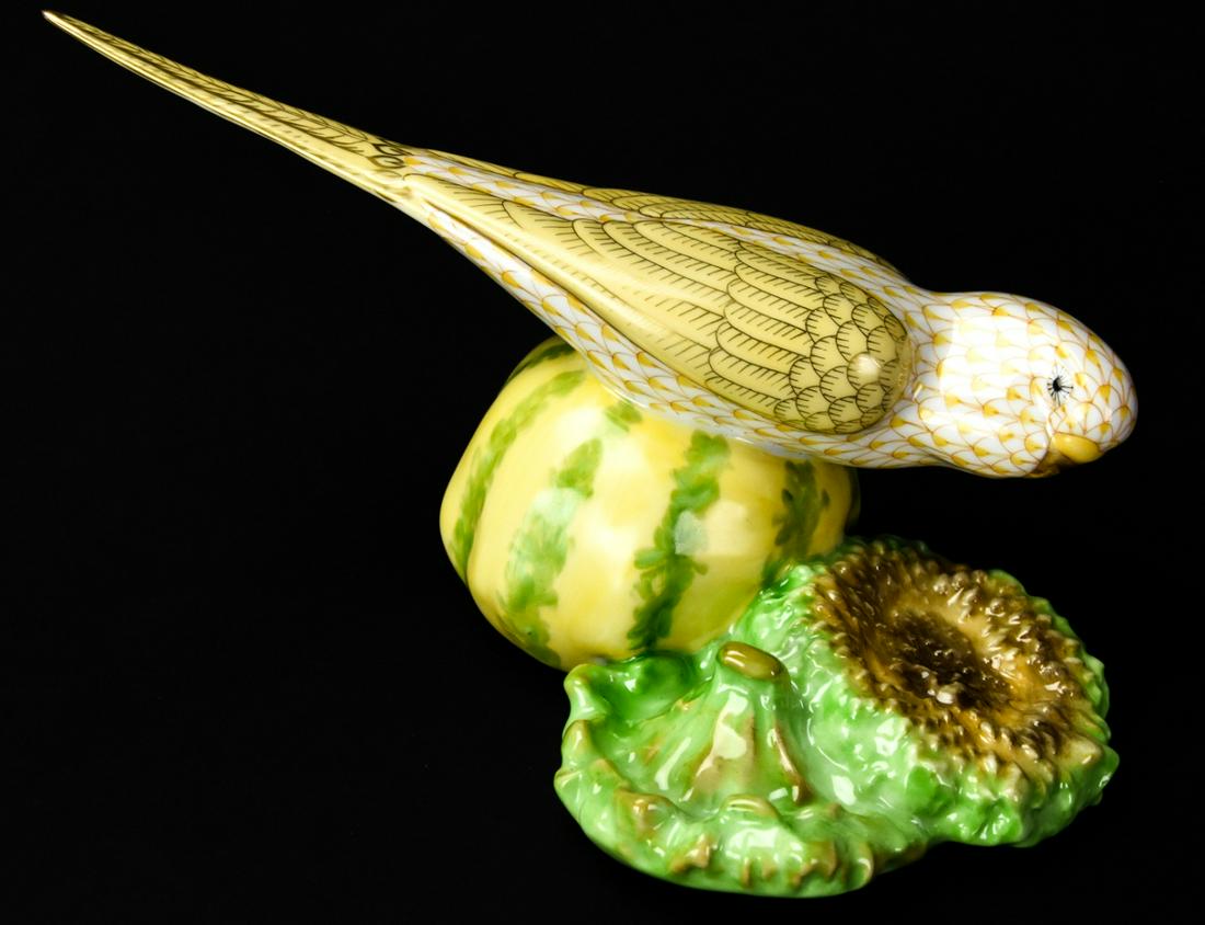 Herend Porcelain Hand Painted Parrot on Fruit (1 of 7)