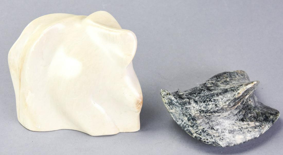 2 Modernist Carved Hardstone Sculptures (1 of 7)