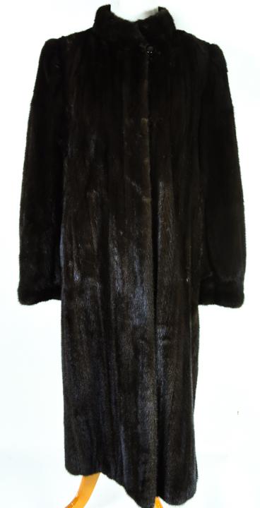 Natural Female Ranch Mink Stroller Fur Coat Size M (1 of 9)