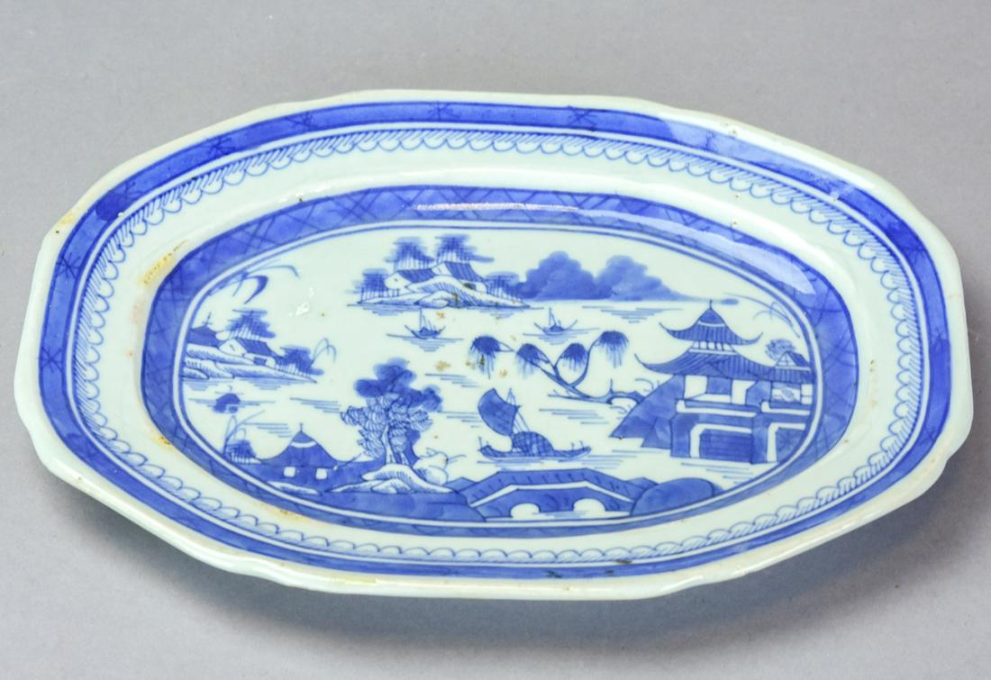 Antique Chinese Canton Porcelain Tray (1 of 6)