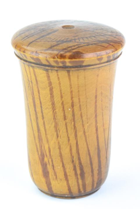 Antique 19th C Turned Wood Treenware Box (1 of 9)