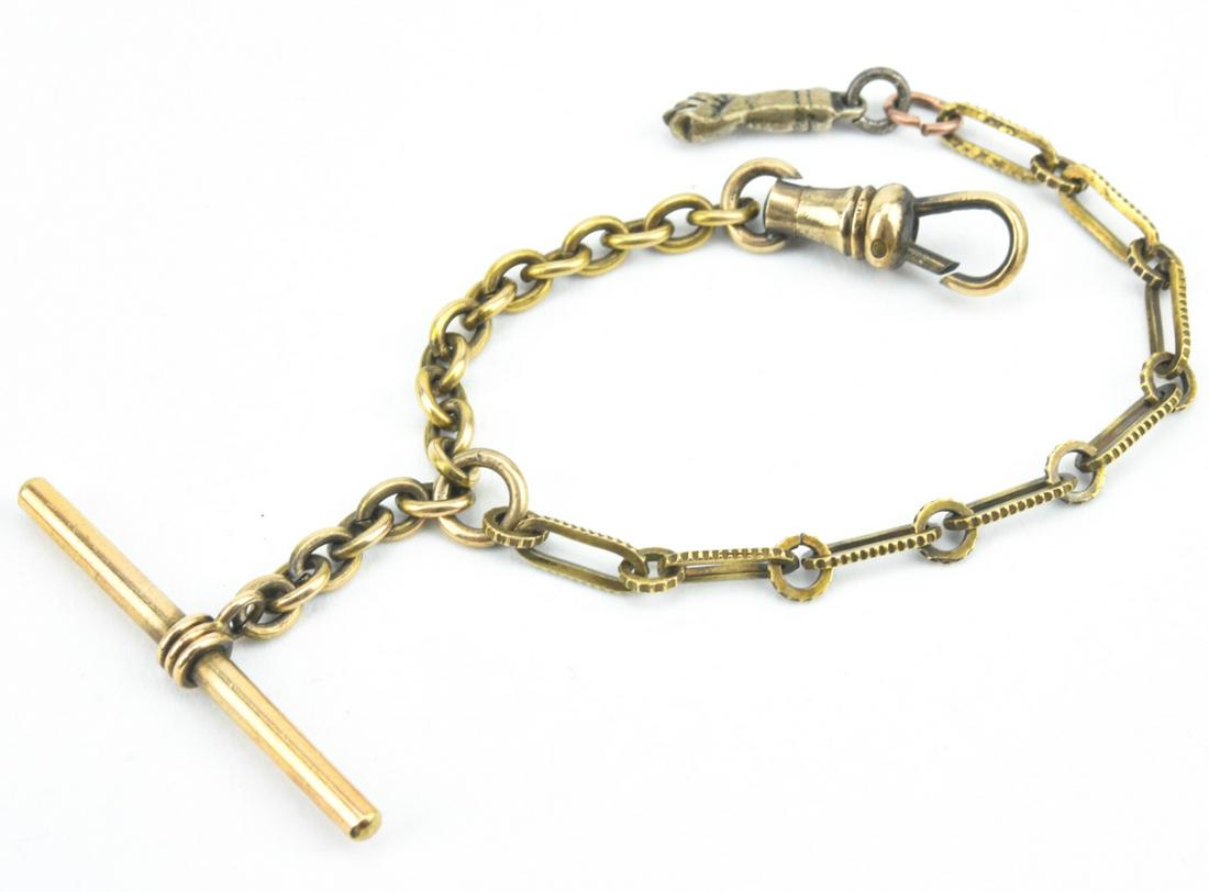 Antique 19th C Watch Fob Chain W Figa (1 of 7)