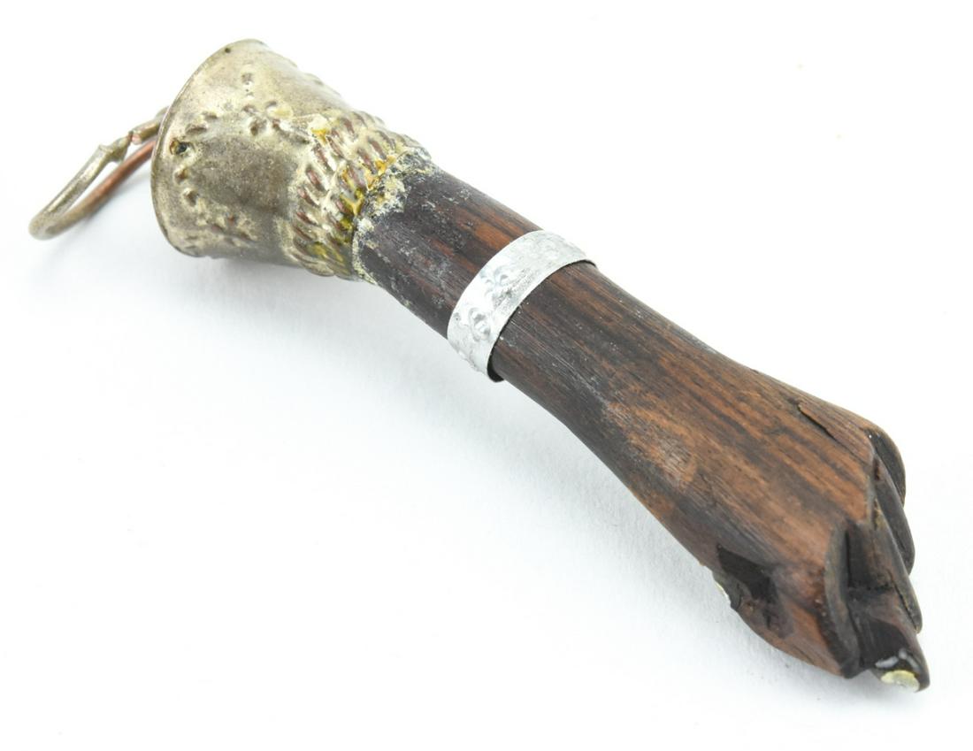 Antique Hand Carved Wooden Figa Pendant (1 of 5)