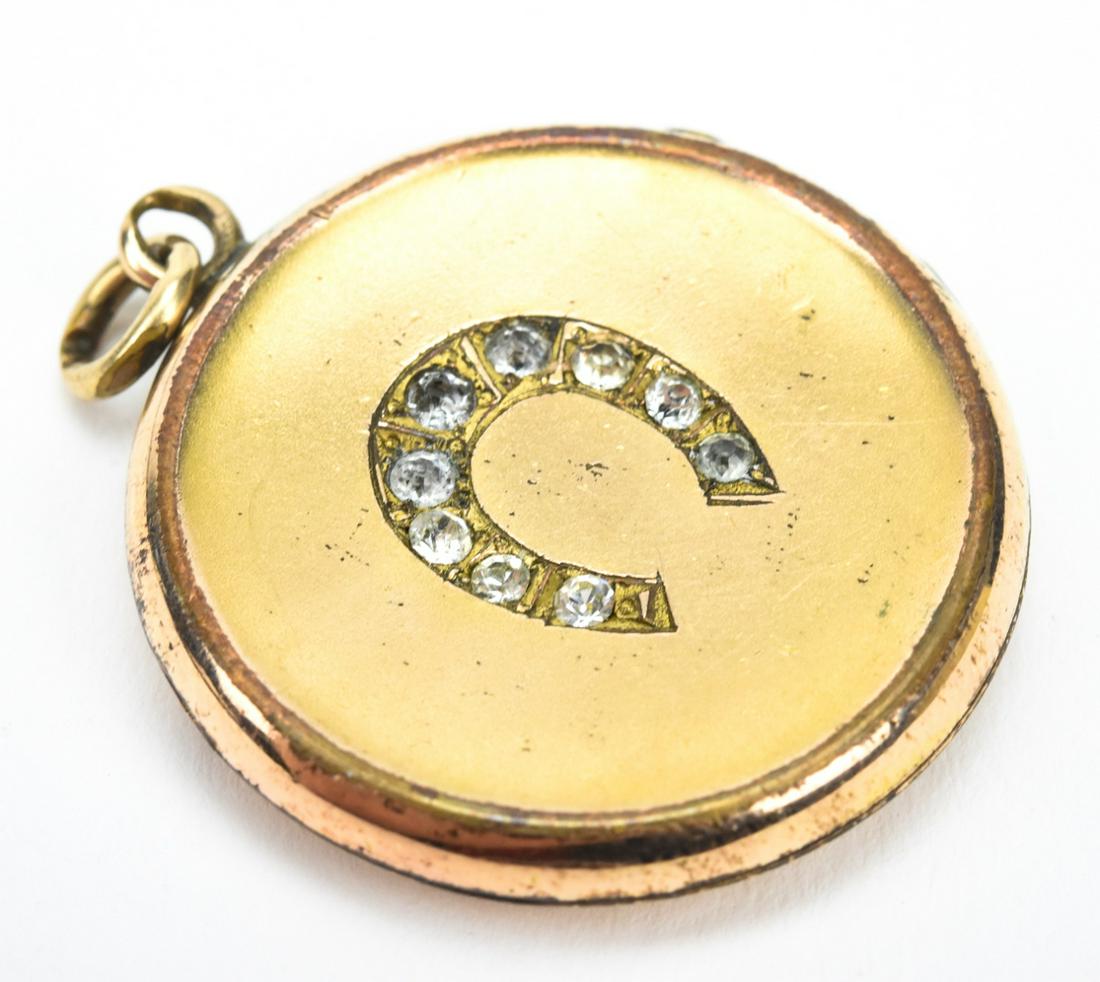 Antique 19th C Horseshoe Motif Locket (1 of 7)