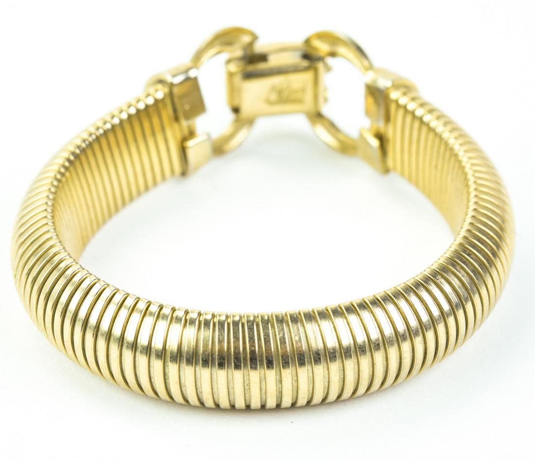 Vintage Gilt Metal Gaspipe Bracelet by Coro (1 of 7)