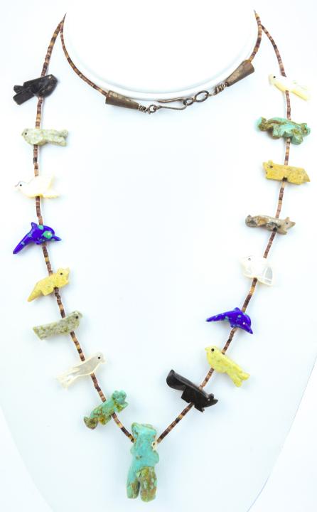 Vintage Native American Fetish Necklace (1 of 7)