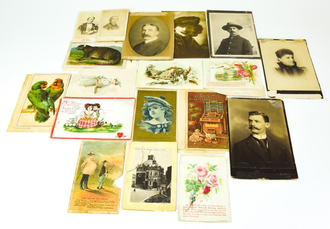 Antique 19th C Collection Of Ephemera & Postcards (1 of 9)