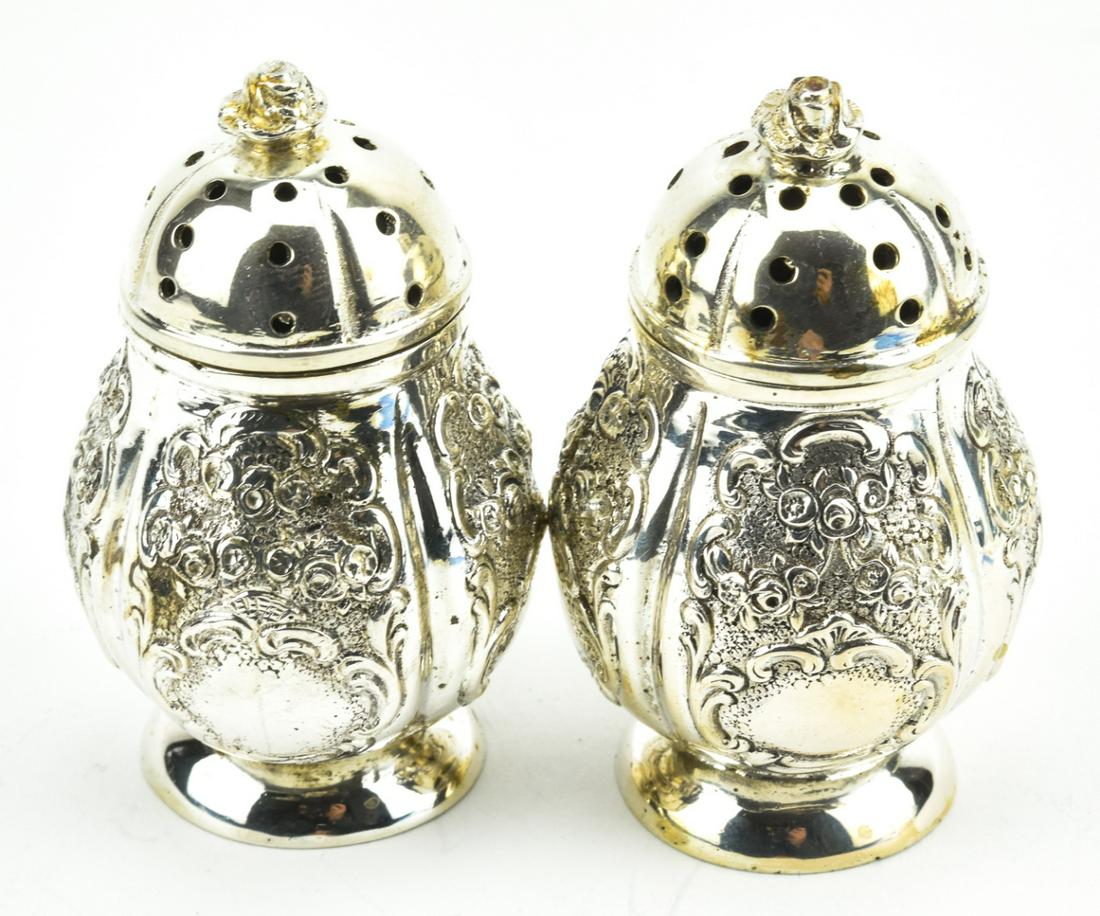 Antique German 800 Silver Salt & Pepper Shakers. (1 of 9)