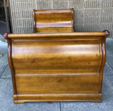 Full Wooden Sleigh Bed Frame (1 of 8)