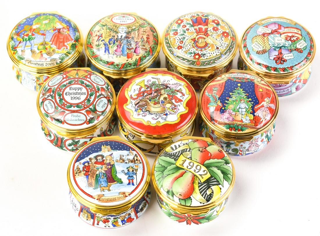 Halcyon Days Enamels Christmas Boxes, 1990-2005 (1 of 7)