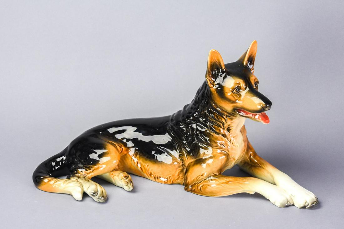 Goebel Porcelain German Shepherd Figurines (1 of 6)