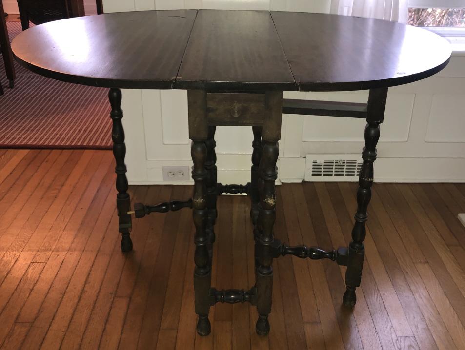 Barley Twist Gate Leg Drop Leaf Dining Table (1 of 5)