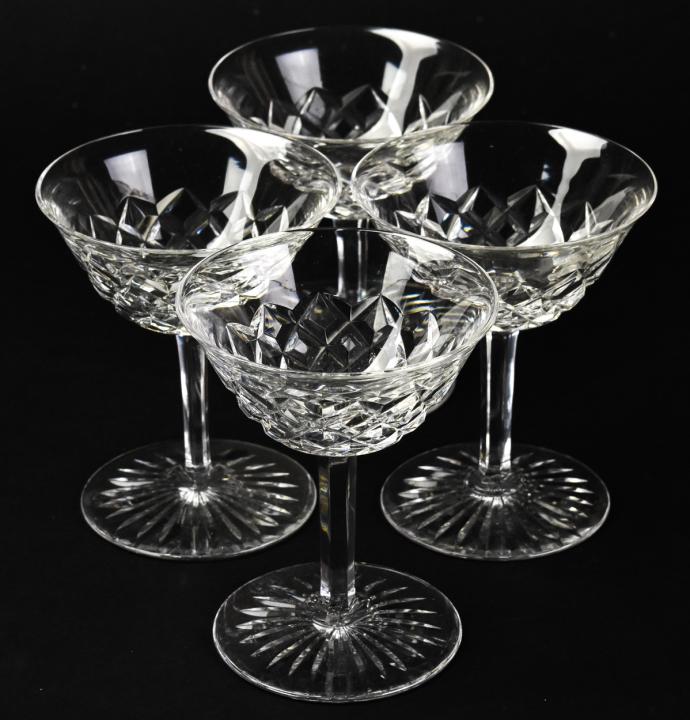 Set 4 Baccarat Cut Crystal Sherbet Glasses (1 of 8)