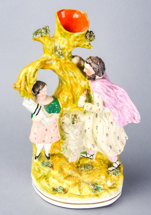 Staffordshire 19th C Hand Painted Spill Vase (1 of 7)