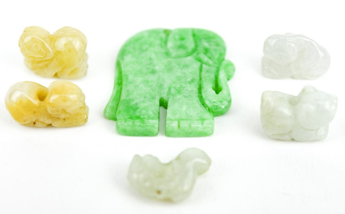 Chinese Carved Jade Pendants & Charms (1 of 6)