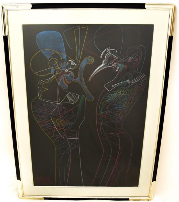 Mihail Chemiakin Large Russian Original Drawing (1 of 7)