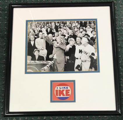 Shadow Box Framed Eisenhower Campaign Button (1 of 5)