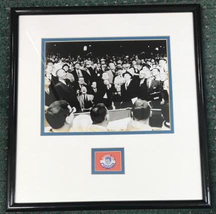 Shadow Box Framed Kennedy Campaign Button (1 of 4)