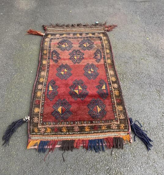 Hand Knotted Afghan Kilim Camel / Saddle Bag (1 of 5)